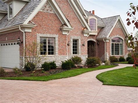 pink brick exterior ideas